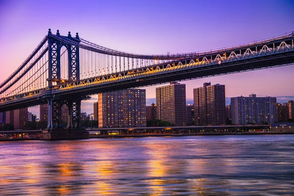 纽约曼哈顿大桥 — 图库照片