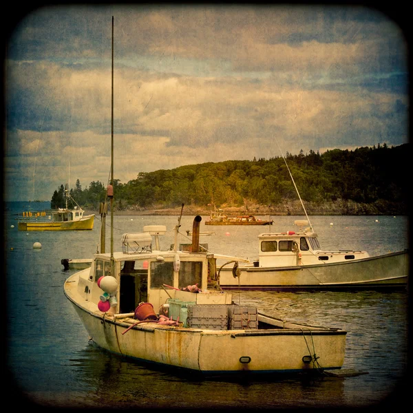 Scène de bateau de style vintage — Photo