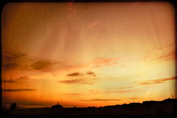 Sztuka teksturowanej zachód słońca — Zdjęcie stockowe