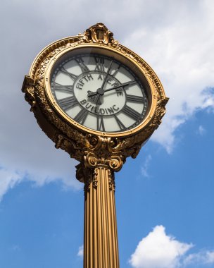 Sidewalk Clock NYC clipart