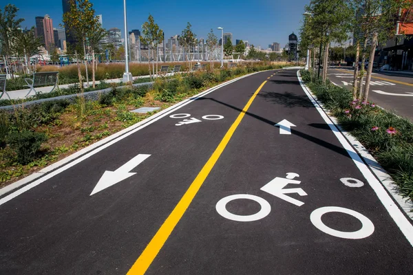 NYC Bike Lane — Stock Photo, Image