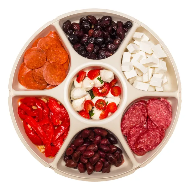 Antipasto tallrik — Stockfoto