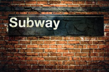New York City Subway Sign clipart