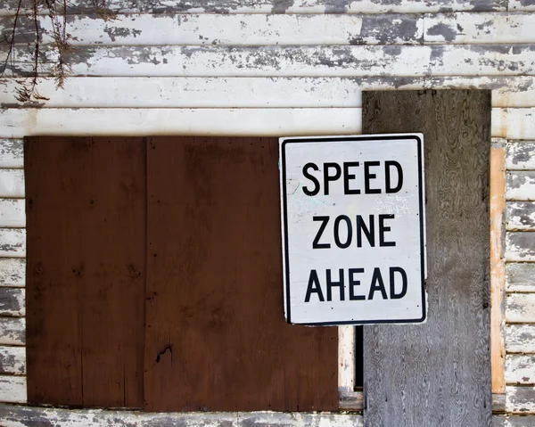 Speed Zone Sign — Stock Photo, Image