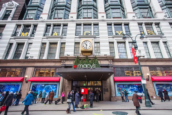 Macys Nyc Christmastime — Stockfoto