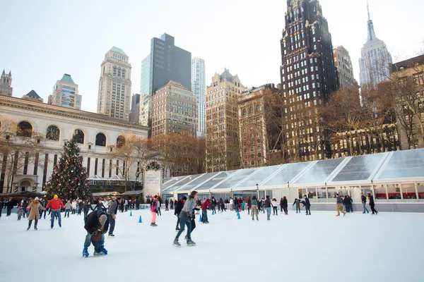 Citi Pond Bryant Park Nyc — Stockfoto