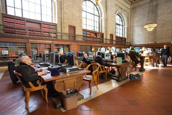 Biblioteca pública de Nova York — Fotografia de Stock