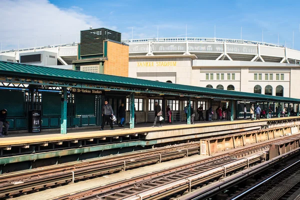 Yankee stadium pociąg — Zdjęcie stockowe