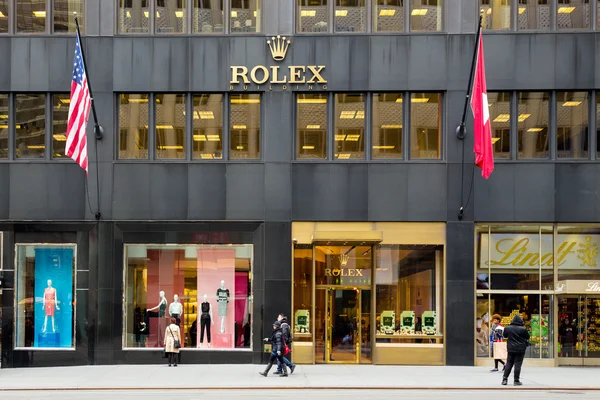 Rolex κατάστημα nyc — Φωτογραφία Αρχείου