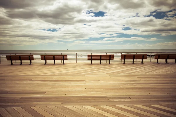 Paseo marítimo de estilo retro — Foto de Stock