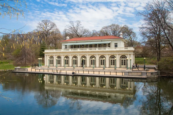 Boathouse vooruitzicht park brooklyn — Stockfoto