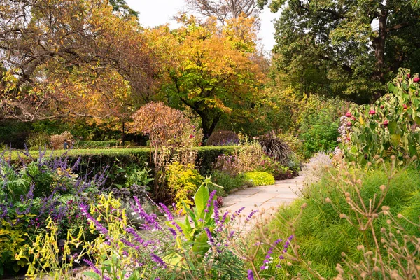 Hermosa Vista Central Park Nueva York Manhattan Conservatory Garden — Foto de Stock