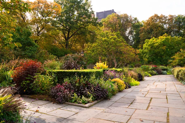 Beautiful View Central Park New York City Manhattan Conservatory Garden — Stock Photo, Image