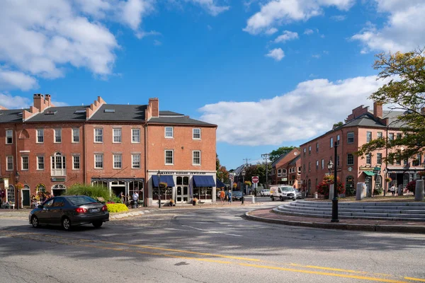 Newburyport Massachusetts Října 2021 Street Scene Historic Seaport City Newburyport — Stock fotografie