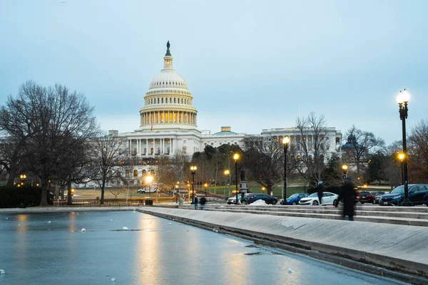 Washington Januar 2022 Blick Auf Das Kapitol Der Vereinigten Staaten — Stockfoto