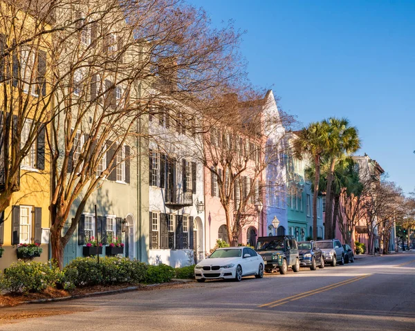 Charleston South Carolina Usa March 2022 Street Scene Historic Southern — стоковое фото