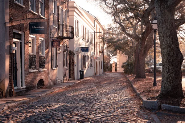 Charleston South Carolina Usa March 2022 Street Scene Historic Southern — стоковое фото