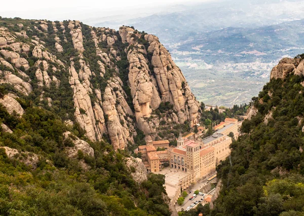 Historic Montserrat Monastery Mountains Catalonia Spain — Stock Photo, Image