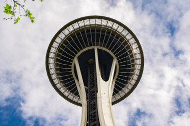 Seattle Washington tarihi mekan iğnesi manzarası