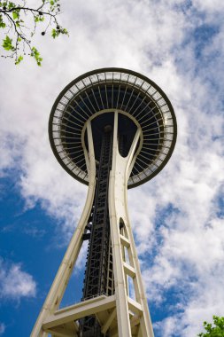 Seattle Washington tarihi mekan iğnesi manzarası