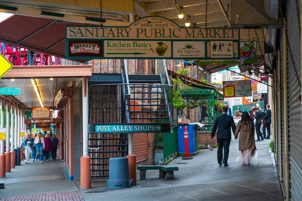 Seattle Washington Estados Unidos Junio 2022 Vista Desde Histórico Mercado — Foto de Stock