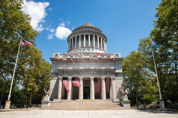 Exterior view of historic Grants Tombs in New York City Manhattan