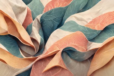 Abstract background from folded fabric with pastel tones. High quality photo