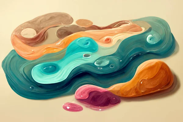Colorful Abstract Liquid Background Illustration High Quality Illustration —  Fotos de Stock