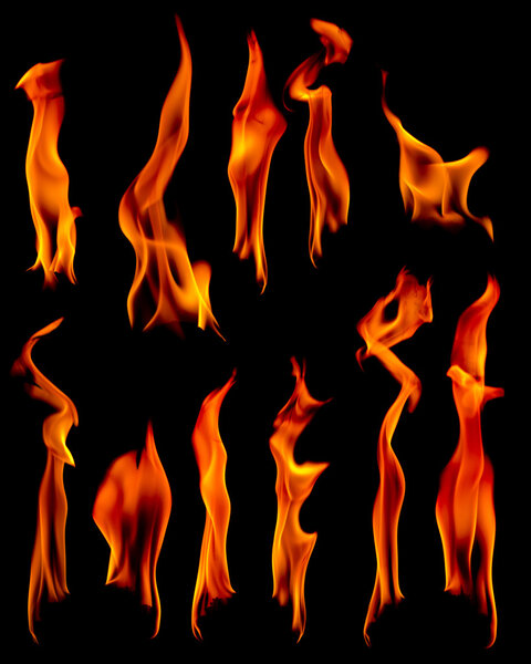 Вспышка на черном фоне
