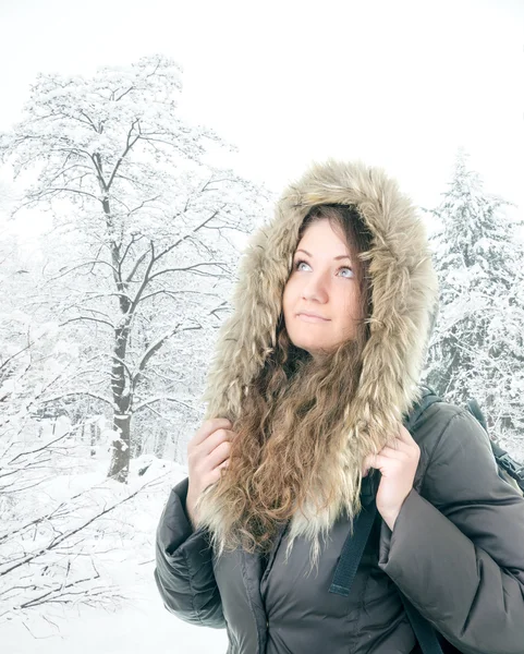 Retrato de inverno — Fotografia de Stock