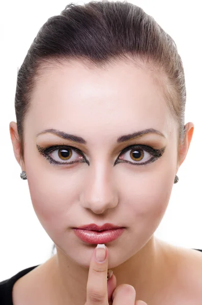 Orientální make-up — Stock fotografie
