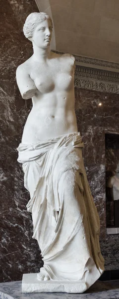 De venus di milo, een sculptuur van de Romeinse godin venus, is kn — Stockfoto