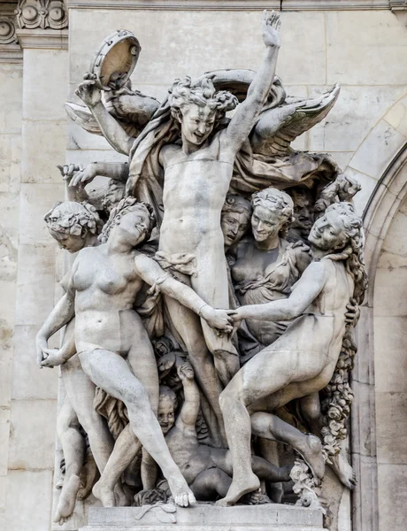 La Danse, escultura na fachada da Ópera de Paris — Fotografia de Stock