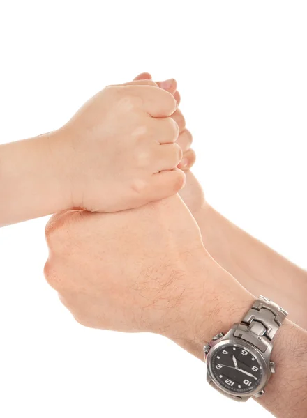 Adults and children's hands — Stock Photo, Image