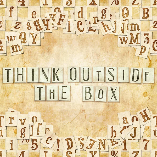 Think outside the box — Stock Photo, Image