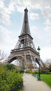 View of the Eiffel Tower clipart