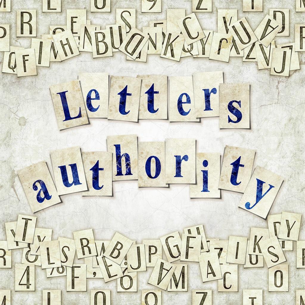 letters authority