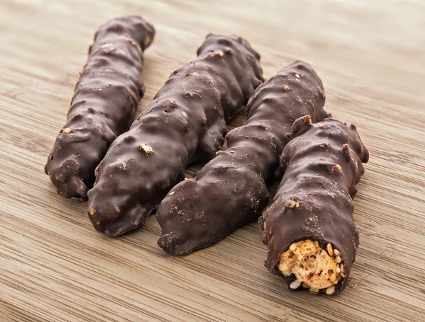 Zelfgemaakte koekjes met chocolade — Stockfoto