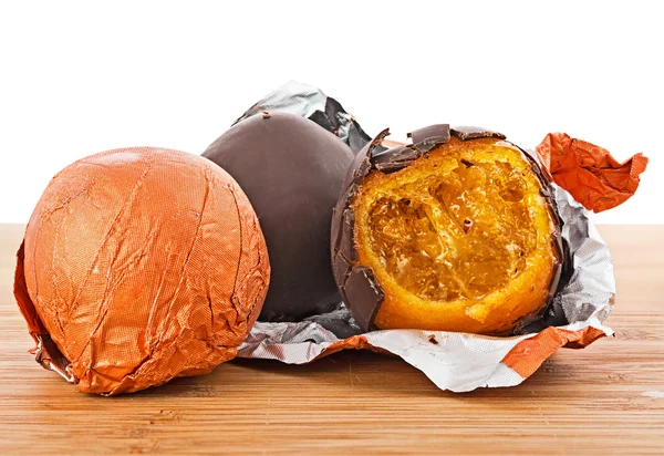 Oranje chocolade — Stockfoto