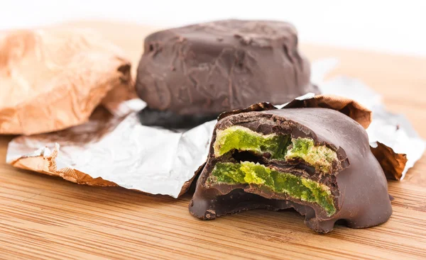 Kiwi-Schokolade — Stockfoto