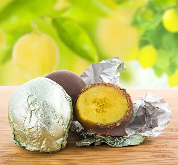 Lemon chocolate — Stock Photo, Image