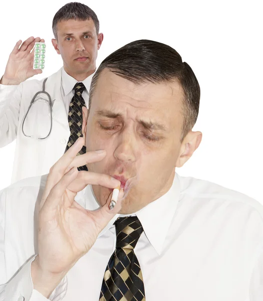 Nicotine afhankelijkheid — Stockfoto