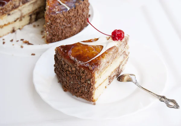 Torte fraîche appétissante sucrée — Photo