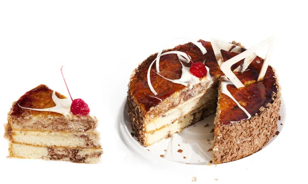 크리에이 티브 달콤한 비스킷 케이크 — 스톡 사진