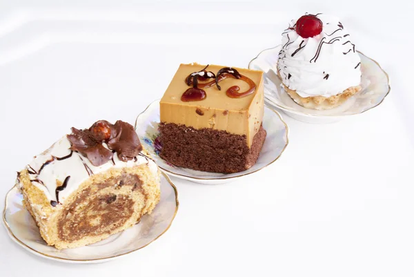 Färsk smördeg cake.sweet dessert — Stockfoto
