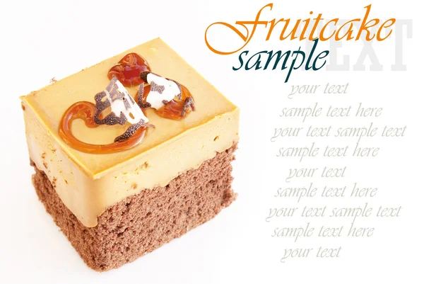 Honeyed biscuit.Fruitcake — Stock Photo, Image