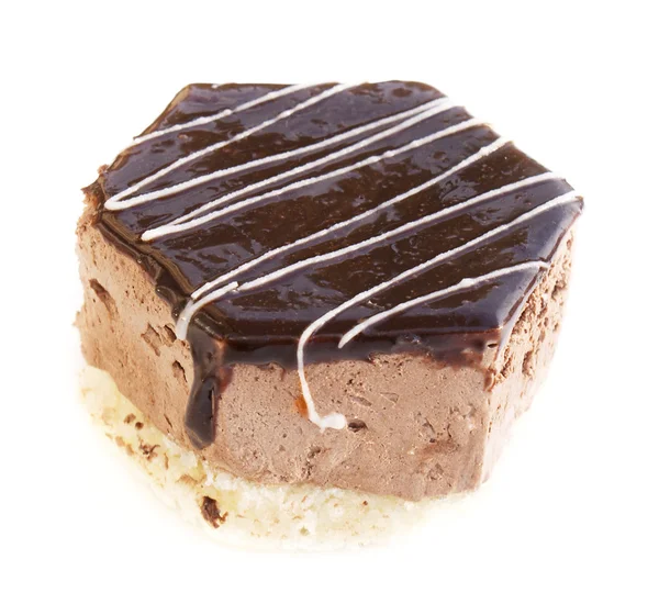 Sladké čokoládové sušenky ovocný koláč — Stock fotografie