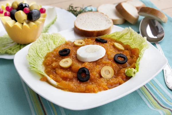 Delicioso puré de sopa de verduras — Foto de Stock