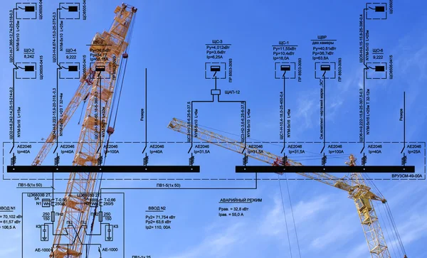 Engineering construction designing — Stock Photo, Image