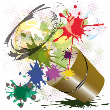 paint.vector eps10 ile metal kova